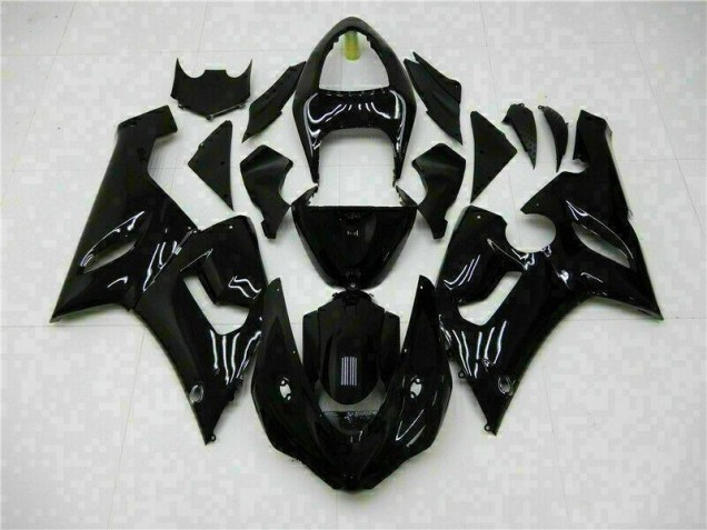 Best 2005-2006 Glossy Black Kawasaki ZX6R Motor Fairings Best 2005-2006 Glossy Black Kawasaki ZX6R Motor Fairings