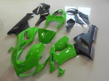 Best 2005-2006 Green Kawasaki ZX6R Motorcycle Replacement Fairings & Bodywork