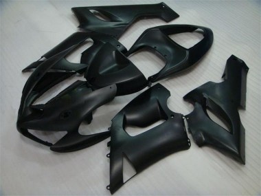 Best 2005-2006 Matte Black Kawasaki ZX6R Bike Fairing