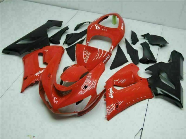 Best 2005-2006 Red Kawasaki ZX6R Bike Fairing Kit