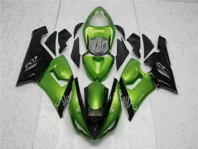 Best 2005-2006 Green Kawasaki ZX6R Motorcycle Bodywork Best 2005-2006 Green Kawasaki ZX6R Motorcycle Bodywork