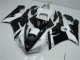 Best 2005-2006 Black White Kawasaki ZX6R Moto Fairings