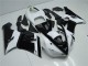 Best 2005-2006 Black White Kawasaki ZX6R Moto Fairings
