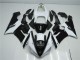 Best 2005-2006 Black White Kawasaki ZX6R Moto Fairings