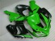 Best 2005-2006 Green White Black Kawasaki ZX6R Motorcyle Fairings