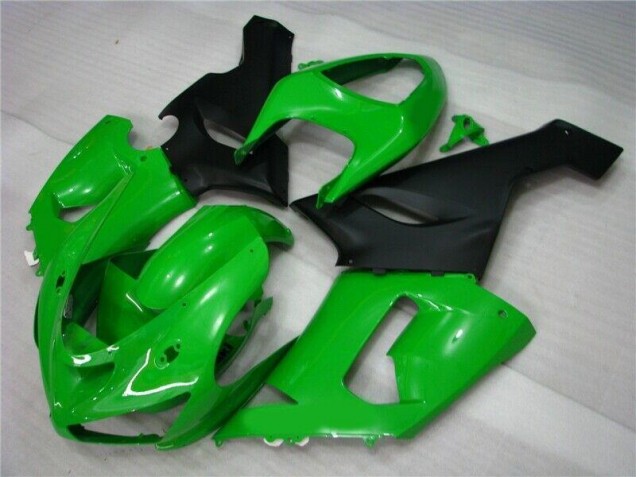 Best 2005-2006 Green Matte Black Kawasaki ZX6R Motorcycle Fairing Best 2005-2006 Green Matte Black Kawasaki ZX6R Motorcycle Fairing