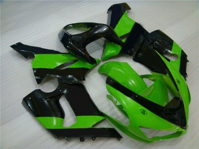 Best 2005-2006 Green Black Kawasaki ZX6R Motorbike Fairing