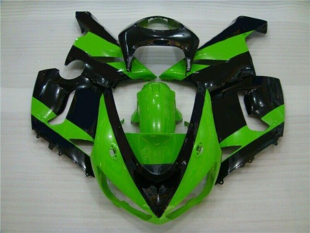 Best 2005-2006 Green Black Kawasaki ZX6R Motorbike Fairing