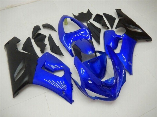 Best 2005-2006 Blue Kawasaki ZX6R Bike Fairings Best 2005-2006 Blue Kawasaki ZX6R Bike Fairings