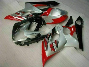 Best 2005-2006 Red White Suzuki GSXR 1000 Motorcyle Fairings