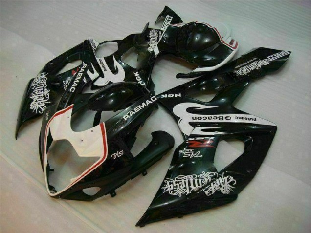 Best 2005-2006 White Black Suzuki GSXR 1000 Motorcycle Fairings Kit Best 2005-2006 White Black Suzuki GSXR 1000 Motorcycle Fairings Kit