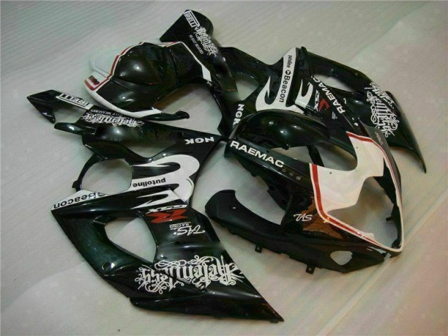 Best 2005-2006 White Black Suzuki GSXR 1000 Motorcycle Fairings Kit Best 2005-2006 White Black Suzuki GSXR 1000 Motorcycle Fairings Kit