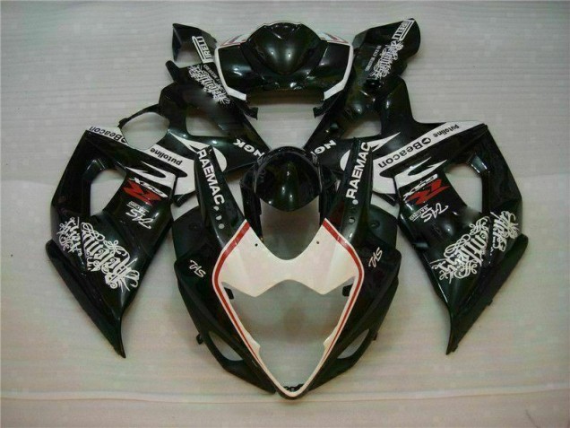 Best 2005-2006 White Black Suzuki GSXR 1000 Motorcycle Fairings Kit Best 2005-2006 White Black Suzuki GSXR 1000 Motorcycle Fairings Kit