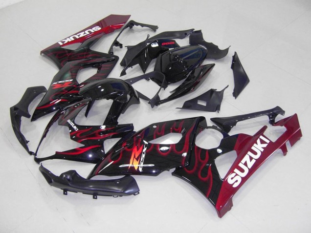 Best 2005-2006 Red Flame Suzuki GSXR 1000 Motorcycle Fairings Best 2005-2006 Red Flame Suzuki GSXR 1000 Motorcycle Fairings