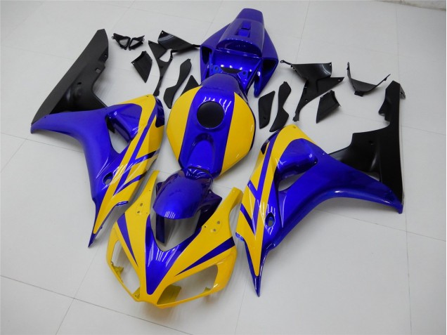 Best 2006-2007 Yellow Blue Honda CBR1000RR Replacement Motorcycle Fairings Best 2006-2007 Yellow Blue Honda CBR1000RR Replacement Motorcycle Fairings