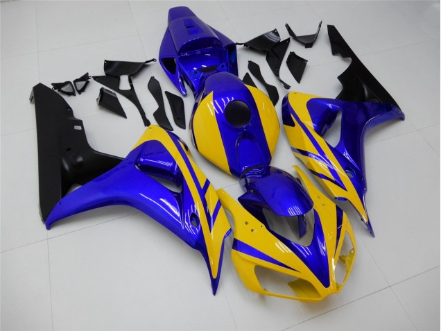 Best 2006-2007 Yellow Blue Honda CBR1000RR Replacement Motorcycle Fairings Best 2006-2007 Yellow Blue Honda CBR1000RR Replacement Motorcycle Fairings