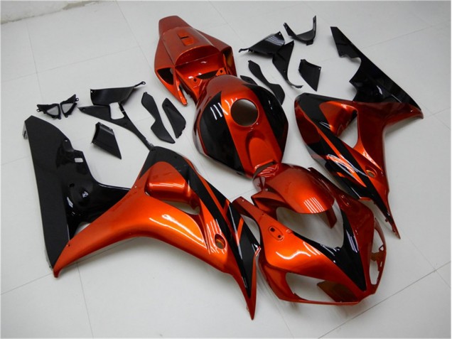 Best 2006-2007 Orange Black Honda CBR1000RR Motorcycle Fairings Kit Best 2006-2007 Orange Black Honda CBR1000RR Motorcycle Fairings Kit