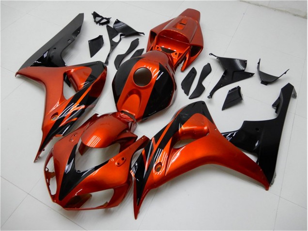 Best 2006-2007 Orange Black Honda CBR1000RR Motorcycle Fairings Kit Best 2006-2007 Orange Black Honda CBR1000RR Motorcycle Fairings Kit