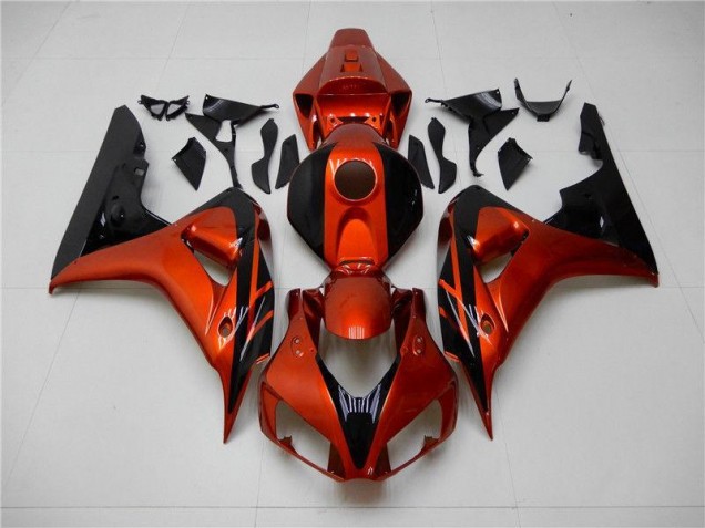 Best 2006-2007 Orange Black Honda CBR1000RR Motorcycle Fairings Kit Best 2006-2007 Orange Black Honda CBR1000RR Motorcycle Fairings Kit