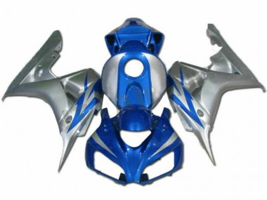 Best 2006-2007 Blue Silver Honda CBR1000RR Motorcycle Fairings Kits