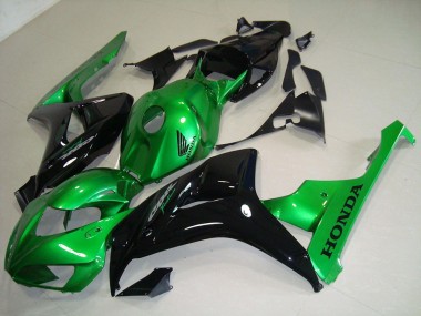 Best 2006-2007 Black Green Honda CBR1000RR Motorcycle Fairing Kits