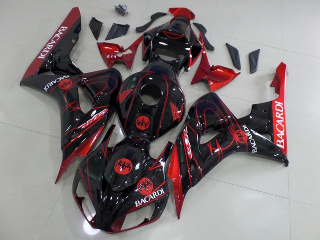 Best 2006-2007 Black Bacardi Honda CBR1000RR Motorbike Fairing Best 2006-2007 Black Bacardi Honda CBR1000RR Motorbike Fairing
