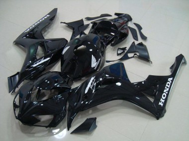 Best 2006-2007 Black Silver Decals Honda CBR1000RR Motorcycle Fairing Kit