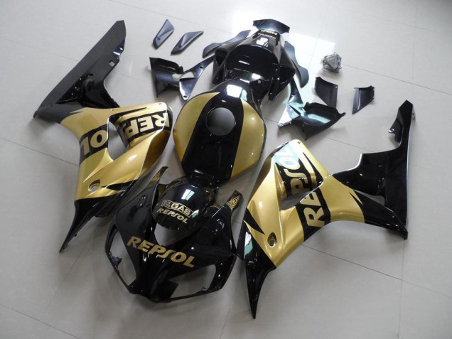 Best 2006-2007 Gold Repsol Honda CBR1000RR Moto Fairings