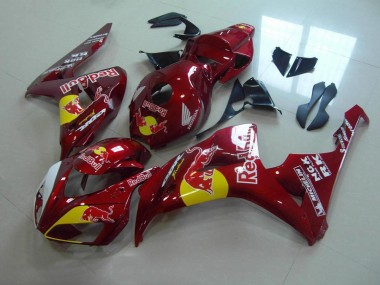 Best 2006-2007 Candy Red Red Bull Honda CBR1000RR Motorcylce Fairings