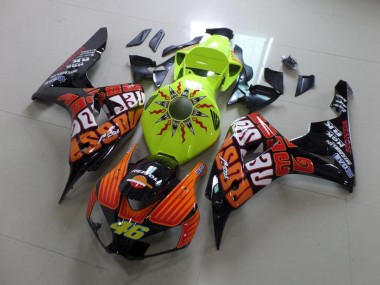 Best 2006-2007 Fluro Rossi Honda CBR1000RR Bike Fairings