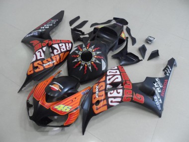 Best 2006-2007 Matte Rossi Honda CBR1000RR Bike Fairings