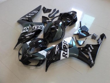 Best 2006-2007 Grey Black Repsol Honda CBR1000RR Motorbike Fairing Kits