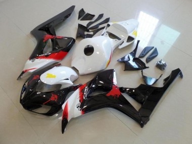 Best 2006-2007 White Black with No Sticker Honda CBR1000RR Bike Fairing Kit