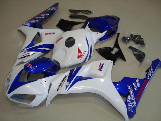 Best 2006-2007 White and Blue Honda CBR1000RR Replacement Fairings Best 2006-2007 White and Blue Honda CBR1000RR Replacement Fairings