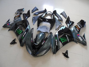 Best 2006-2007 Grey Monster Kawasaki ZX10R Motorcycle Fairing