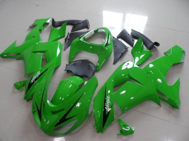 Best 2006-2007 Green Black Arrow Kawasaki ZX10R Replacement Motorcycle Fairings