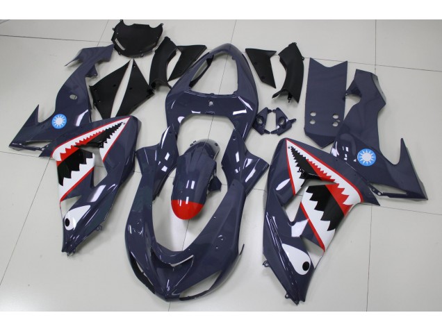 Best 2006-2007 Grey Shark Kawasaki ZX10R Replacement Fairings Best 2006-2007 Grey Shark Kawasaki ZX10R Replacement Fairings
