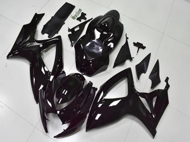 Best 2006-2007 Glossy Black Suzuki GSXR 600/750 Bike Fairing Best 2006-2007 Glossy Black Suzuki GSXR 600/750 Bike Fairing