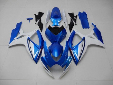 Best 2006-2007 Blue White Suzuki GSXR 600/750 Motorcycle Bodywork