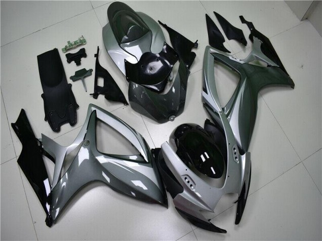 Best 2006-2007 Silver Grey Suzuki GSXR 600/750 Motorcycle Replacement Fairings Best 2006-2007 Silver Grey Suzuki GSXR 600/750 Motorcycle Replacement Fairings