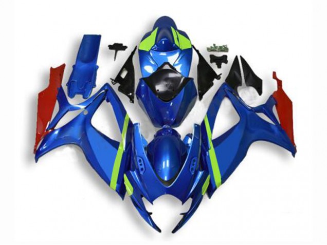 Best 2006-2007 Blue Suzuki GSXR 600/750 Motorcyle Fairings Best 2006-2007 Blue Suzuki GSXR 600/750 Motorcyle Fairings