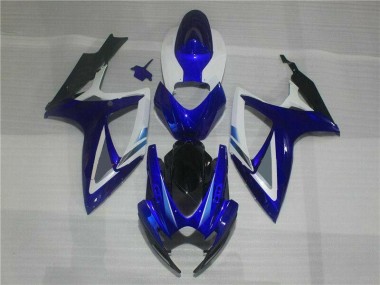 Best 2006-2007 Blue White Suzuki GSXR 600/750 Bike Fairing