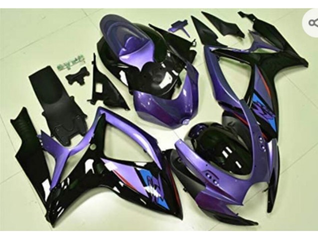 Best 2006-2007 Purple Black Suzuki GSXR 600/750 Replacement Motorcycle Fairings Best 2006-2007 Purple Black Suzuki GSXR 600/750 Replacement Motorcycle Fairings