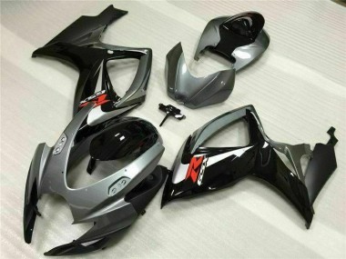 Best 2006-2007 Silver Grey Suzuki GSXR 600/750 Motorcycle Fairing Kit
