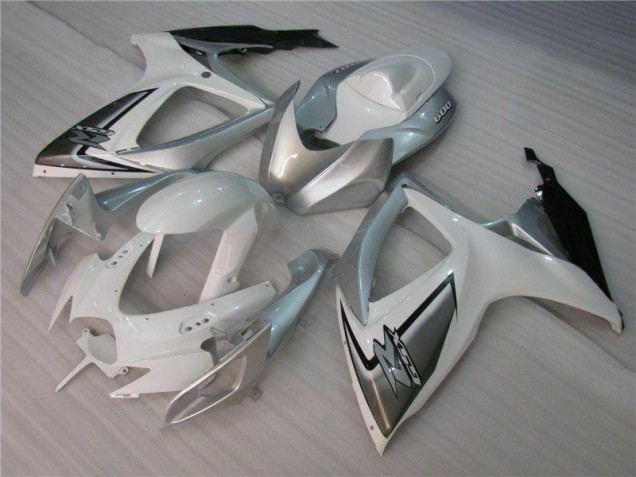 Best 2006-2007 White Silver Suzuki GSXR 600/750 Bike Fairings Best 2006-2007 White Silver Suzuki GSXR 600/750 Bike Fairings