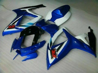 Best 2006-2007 Blue White Suzuki GSXR 600/750 Bike Fairings