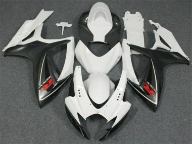 Best 2006-2007 White Suzuki GSXR 600/750 Motorcycle Fairing Kits