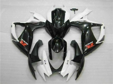 Best 2006-2007 White Black Suzuki GSXR 600/750 Motorbike Fairing Kits