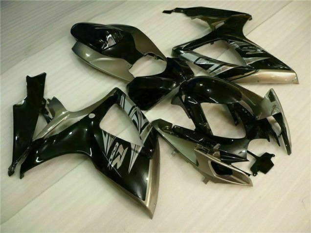 Best 2006-2007 Black Grey Suzuki GSXR 600/750 Motorcycle Replacement Fairings Best 2006-2007 Black Grey Suzuki GSXR 600/750 Motorcycle Replacement Fairings
