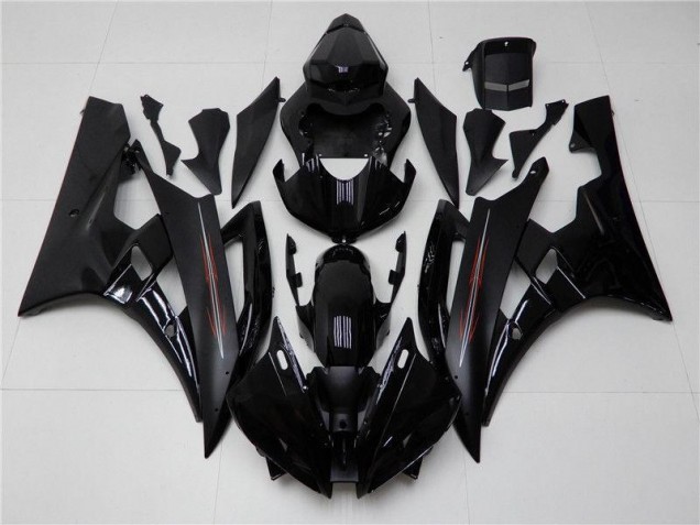 Best 2006-2007 Glossy Matte Black Yamaha YZF R6 Motor Bike Fairings Best 2006-2007 Glossy Matte Black Yamaha YZF R6 Motor Bike Fairings